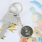 Clan Pollock Crest & Tartan Pendant Keychain