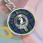 Clan Baird Crest & Tartan Pendant Keychain