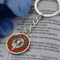 Clan Adair Crest & Tartan Pendant Keychain