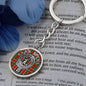 Clan Spens Crest & Tartan Pendant Keychain