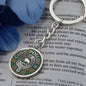 Clan Pollock Crest & Tartan Pendant Keychain