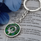 Clan Davidson Crest & Tartan Keychain