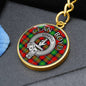 Clan Boyd Crest & Tartan Pendant Keychain