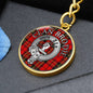 Clan Brodie Crest & Tartan Pendant Keychain