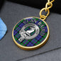 Clan Baird Crest & Tartan Pendant Keychain