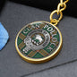 Clan Pollock Crest & Tartan Pendant Keychain