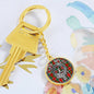 Clan Spens Crest & Tartan Pendant Keychain
