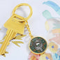 Clan Pollock Crest & Tartan Pendant Keychain