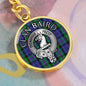 Clan Baird Crest & Tartan Pendant Keychain