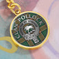 Clan Pollock Crest & Tartan Pendant Keychain