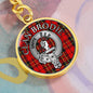 Clan Brodie Crest & Tartan Pendant Keychain