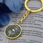 Clan Pollock Crest & Tartan Pendant Keychain