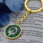 Clan Davidson Crest & Tartan Keychain