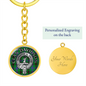 Clan Davidson Crest & Tartan Keychain