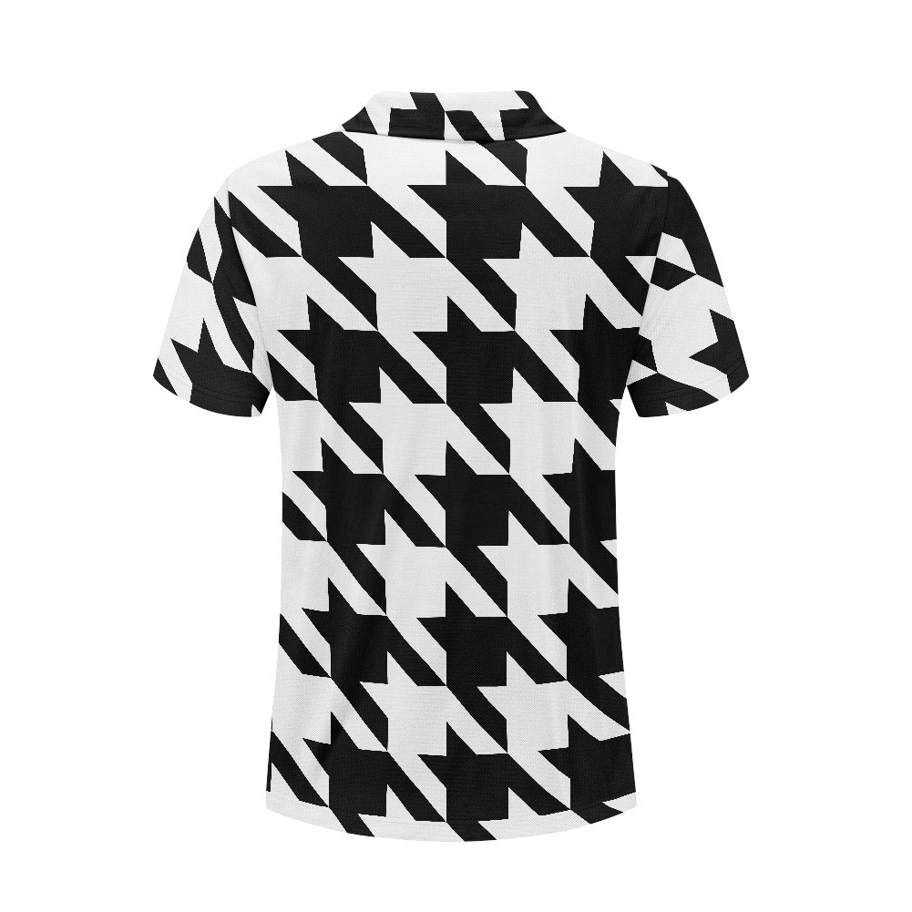 Two Tone Houndstooth Polo
