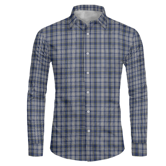 English County - Yorkshire Tartan Men's long-sleeved shirt