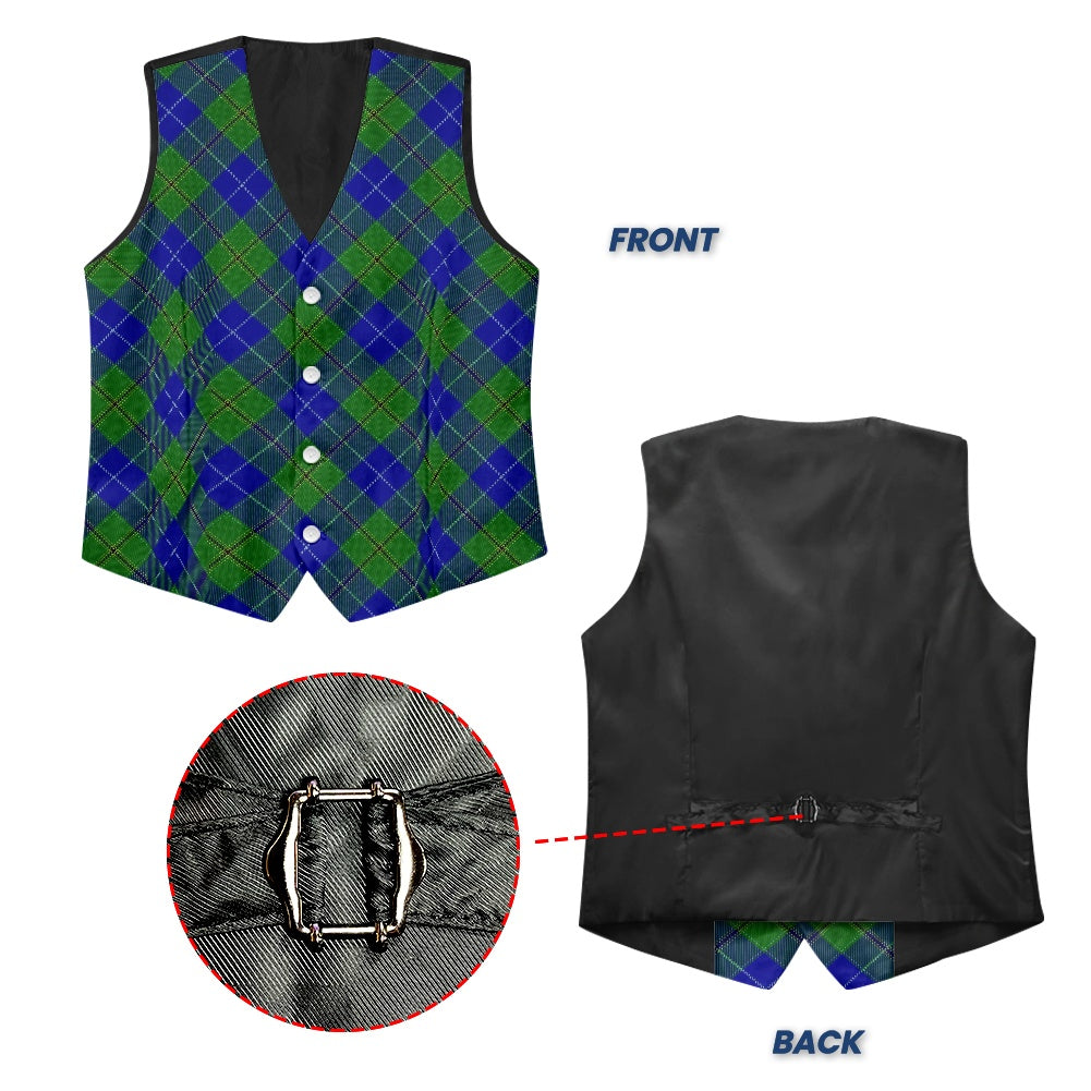 Clan MacClurg Tartan Waistcoat