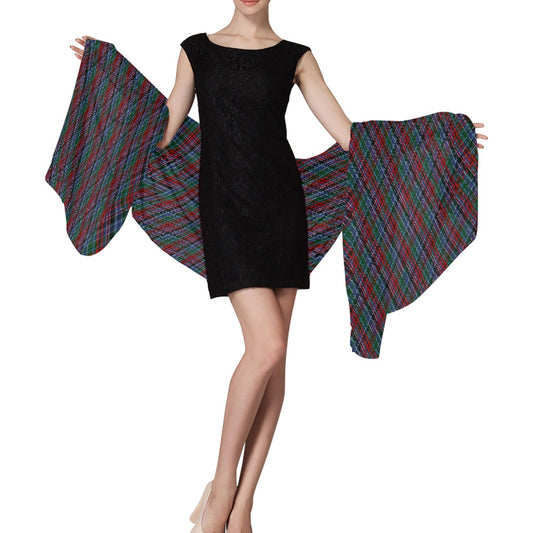 Clan Gordon Red Tartan Chiffon Scarf