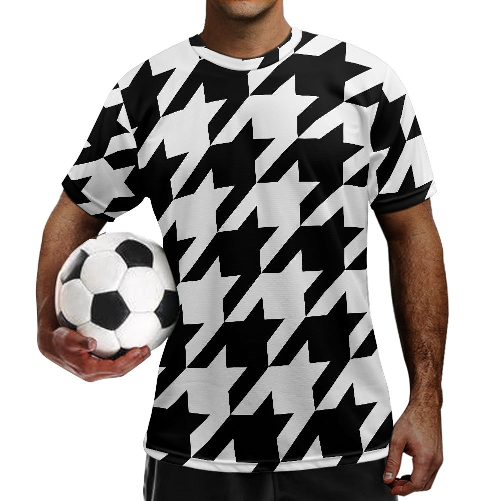 Two Tone Houndstooth Football Shirt
