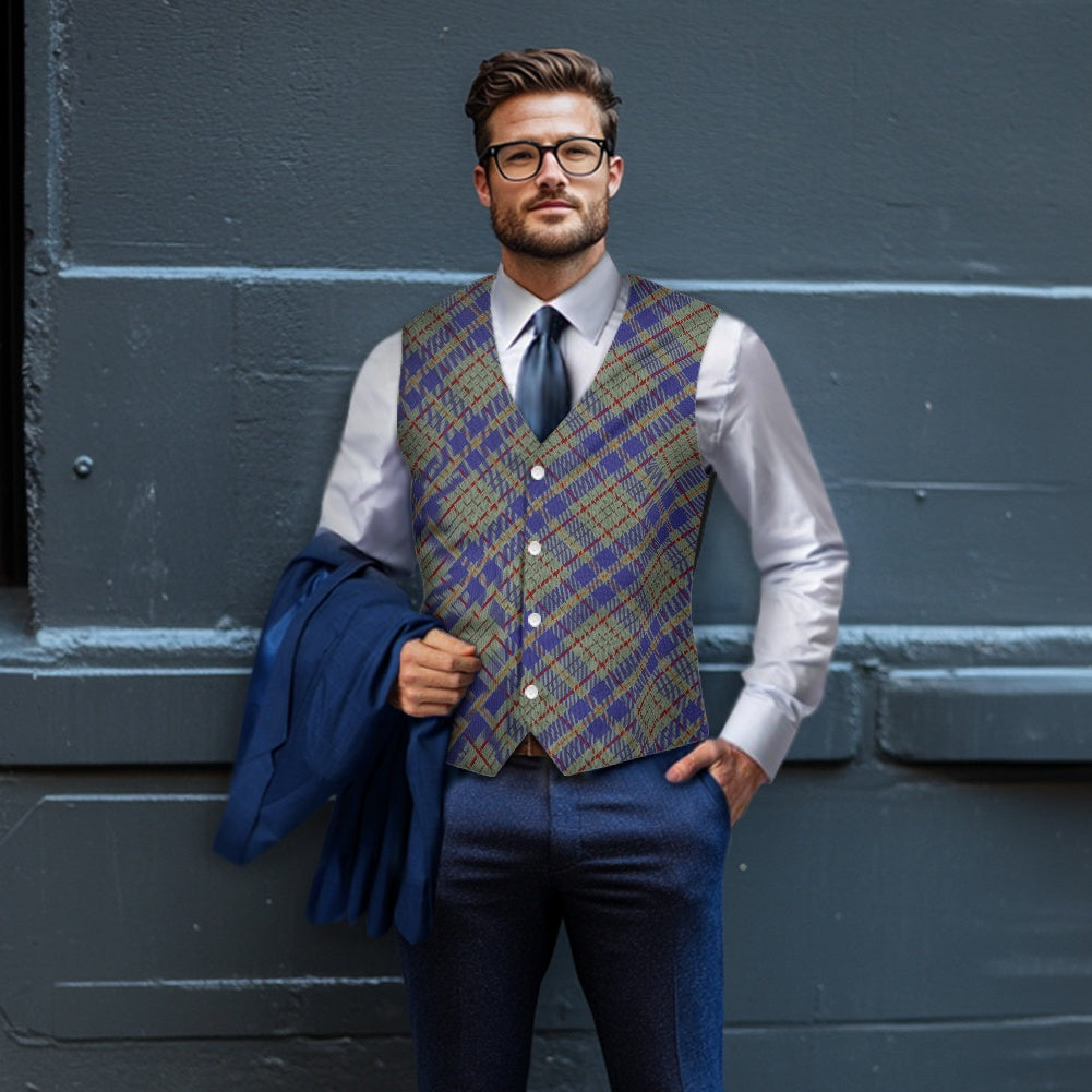 Irish County Kildare Tartan Waistcoat