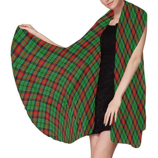 Clan Walker Tartan Bias Chiffon Scarf