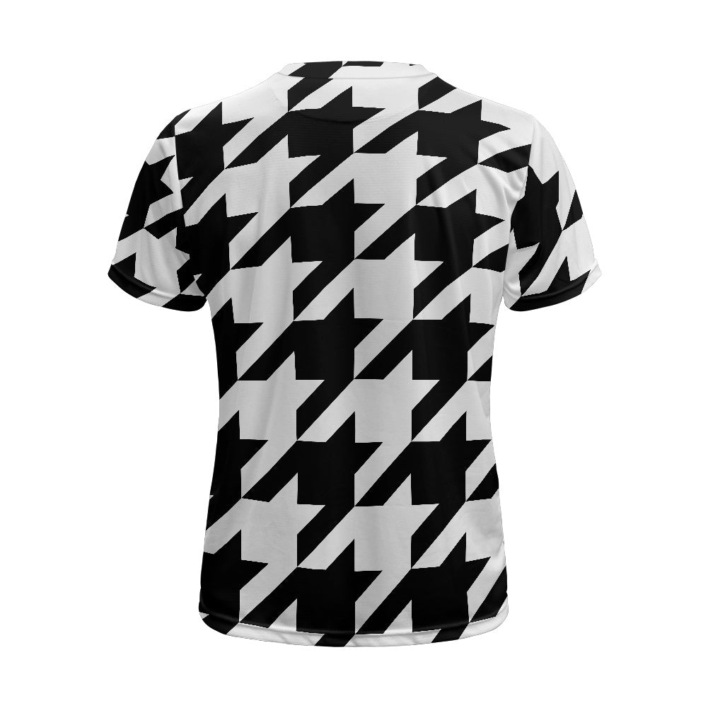 Two Tone Houndstooth Football Shirt