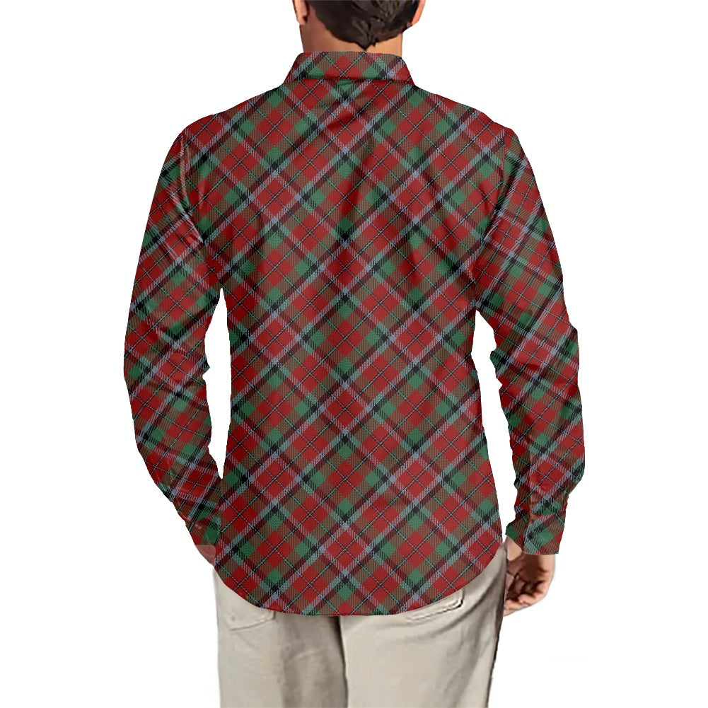 Clan Graham Red Tartan long-sleeved shirt