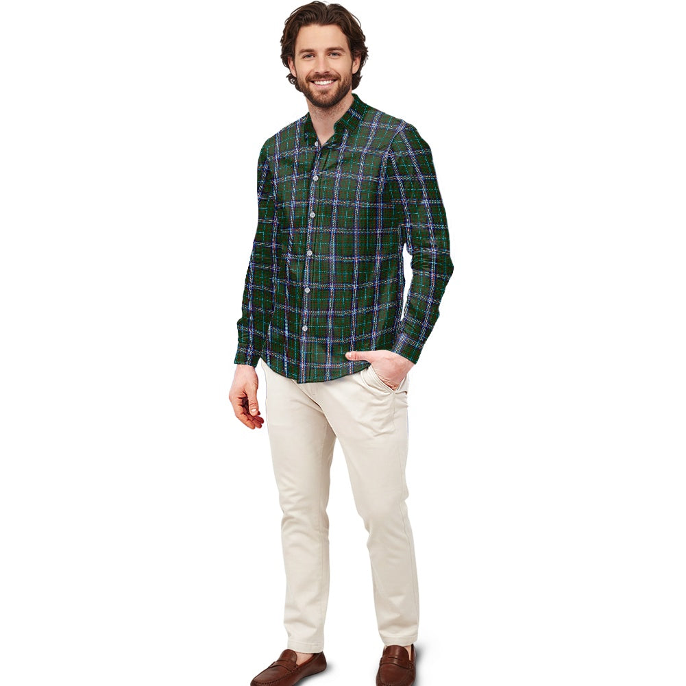 US State - Missouri Tartan Men's long-sleeved shirt