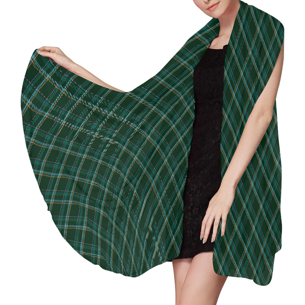 Heartfelt Welcome Tartan Chiffon Scarf