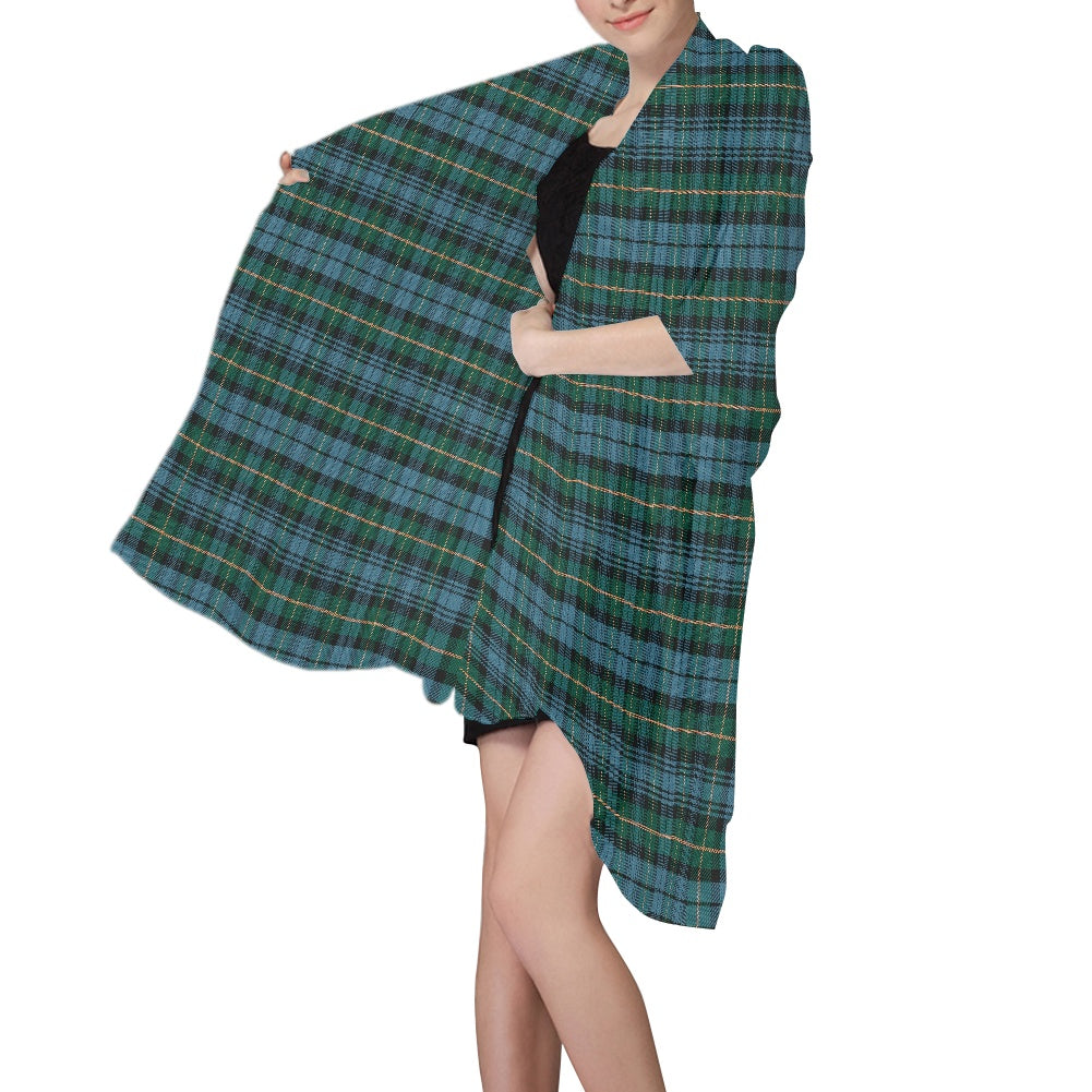 Clan Gordon Ancient Tartan Chiffon Scarf