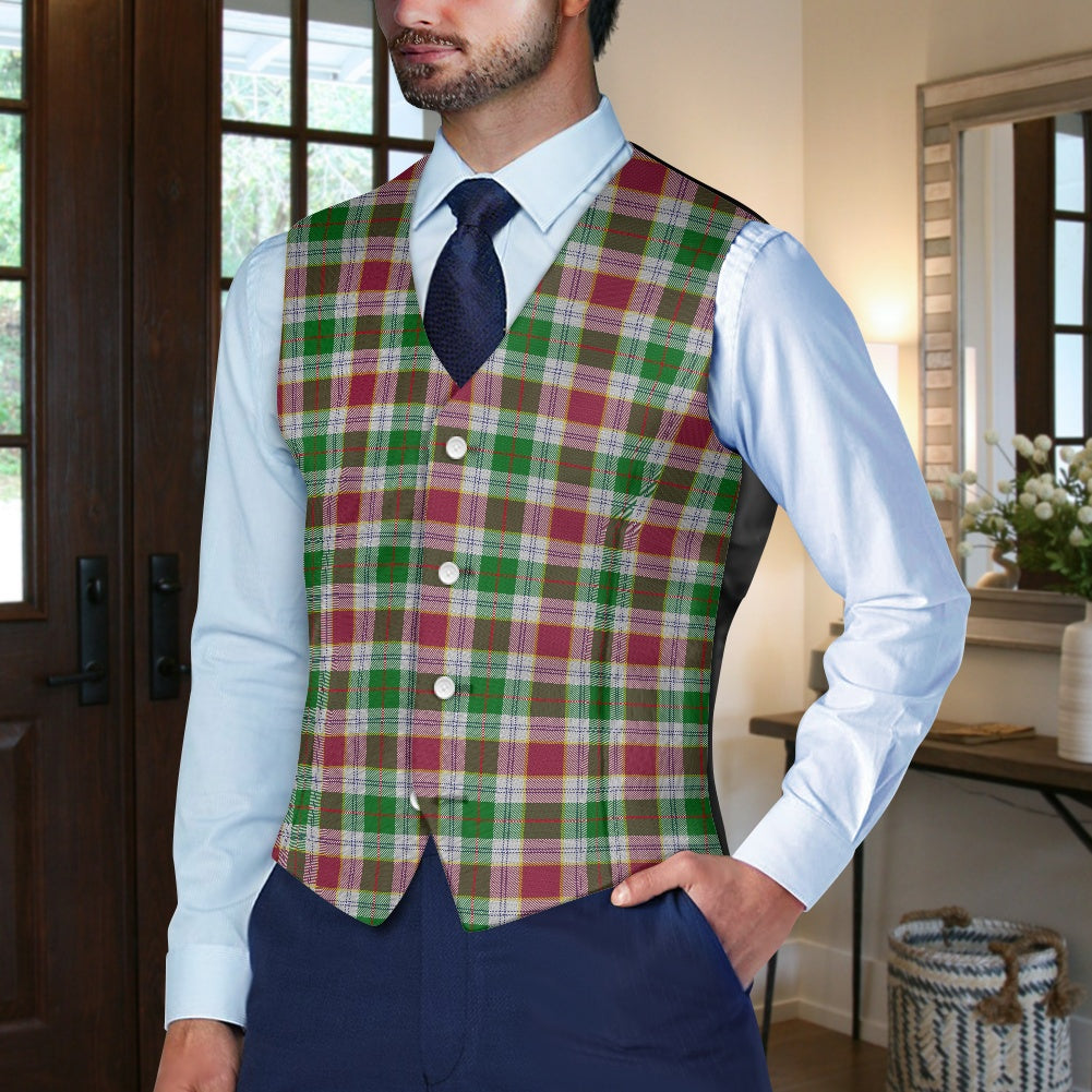 Cornish Rosevear Tartan Suit vest jacket