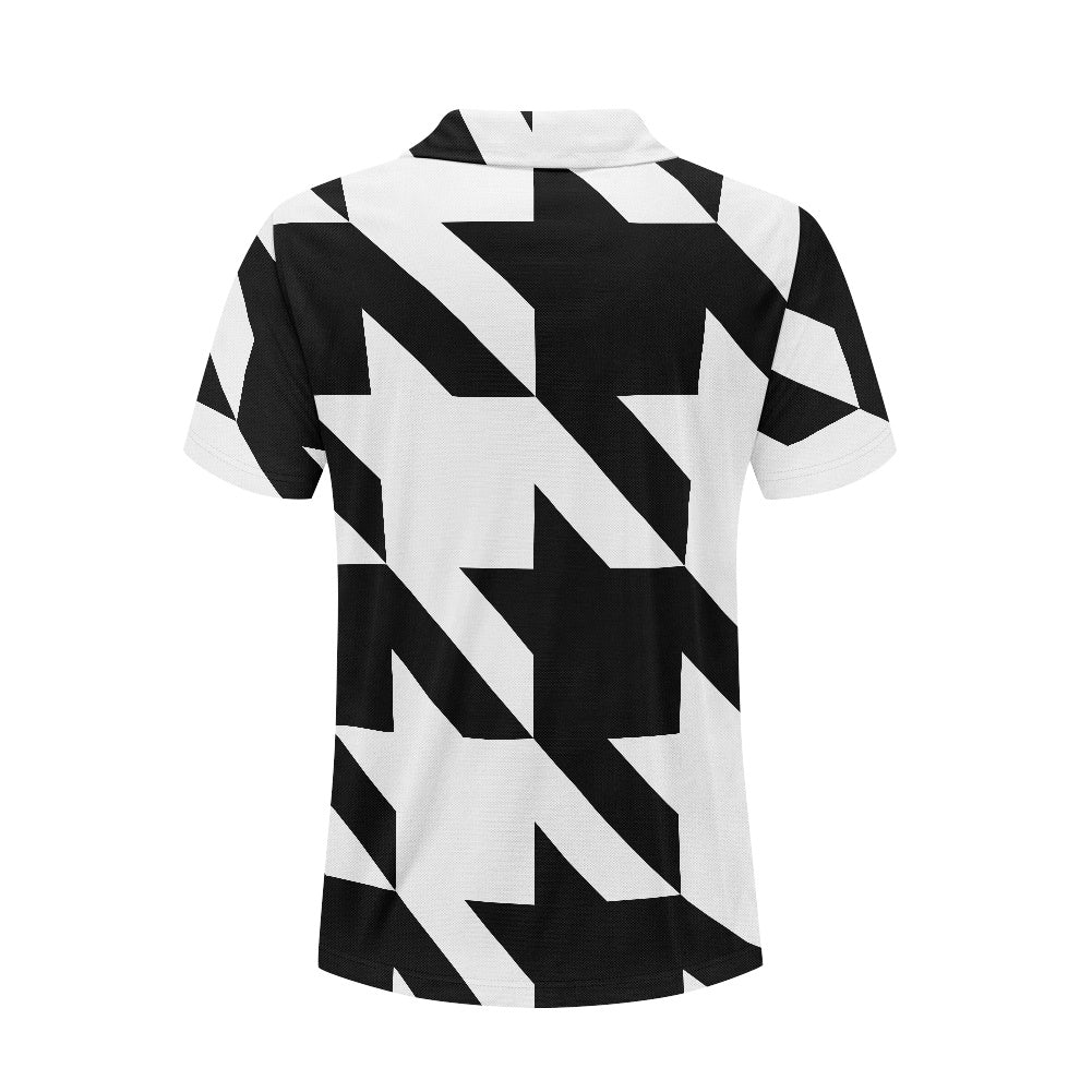 Two Tone Houndstooth Polo