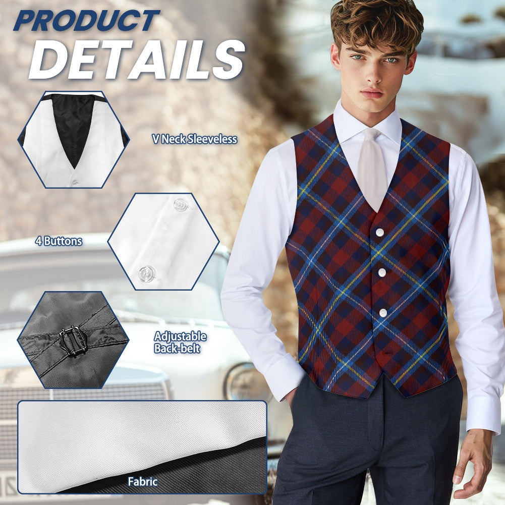 Highland Titles Tartan Suit vest jacket