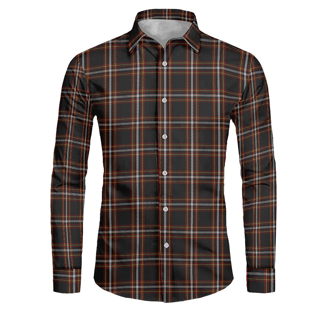 Black Country Tartan Men's long-sleeved shirt