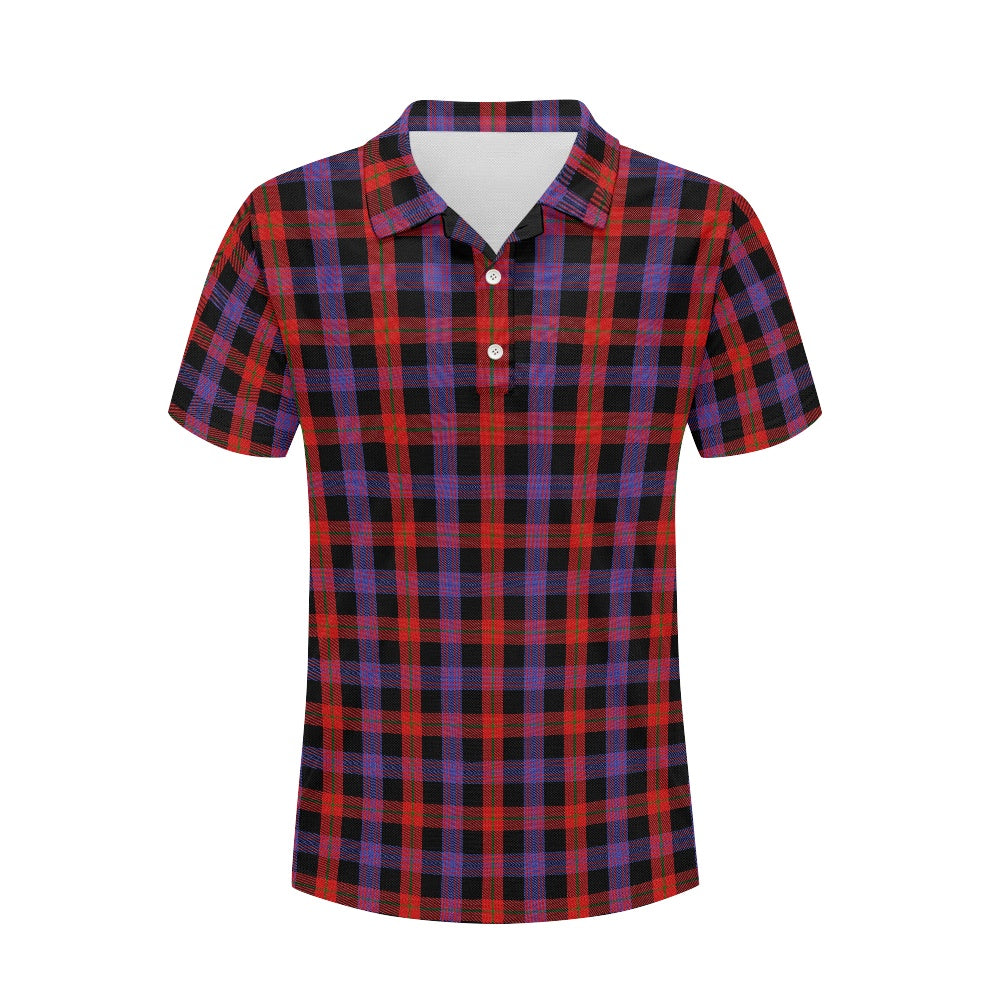 Clan Brown Tartan Polo Shirt