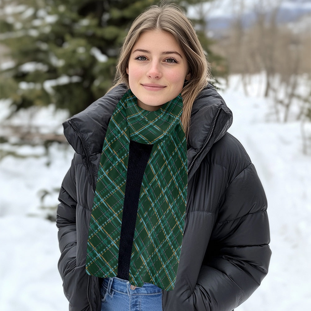 HW Tartan Fluffy scarf