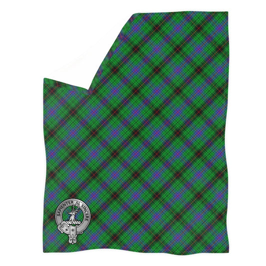 Clan Davidson Tartan Blanket
