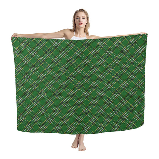Irish National Tartan Bias Chiffon Scarf