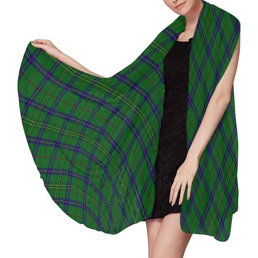 Clan Bartlett Tartan Bias Chiffon Scarf