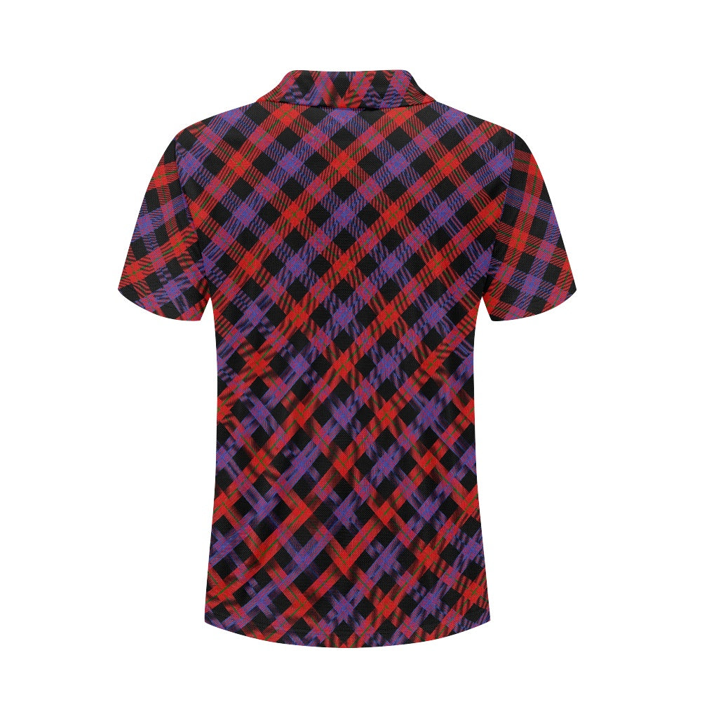 Clan Brown Tartan Polo Shirt