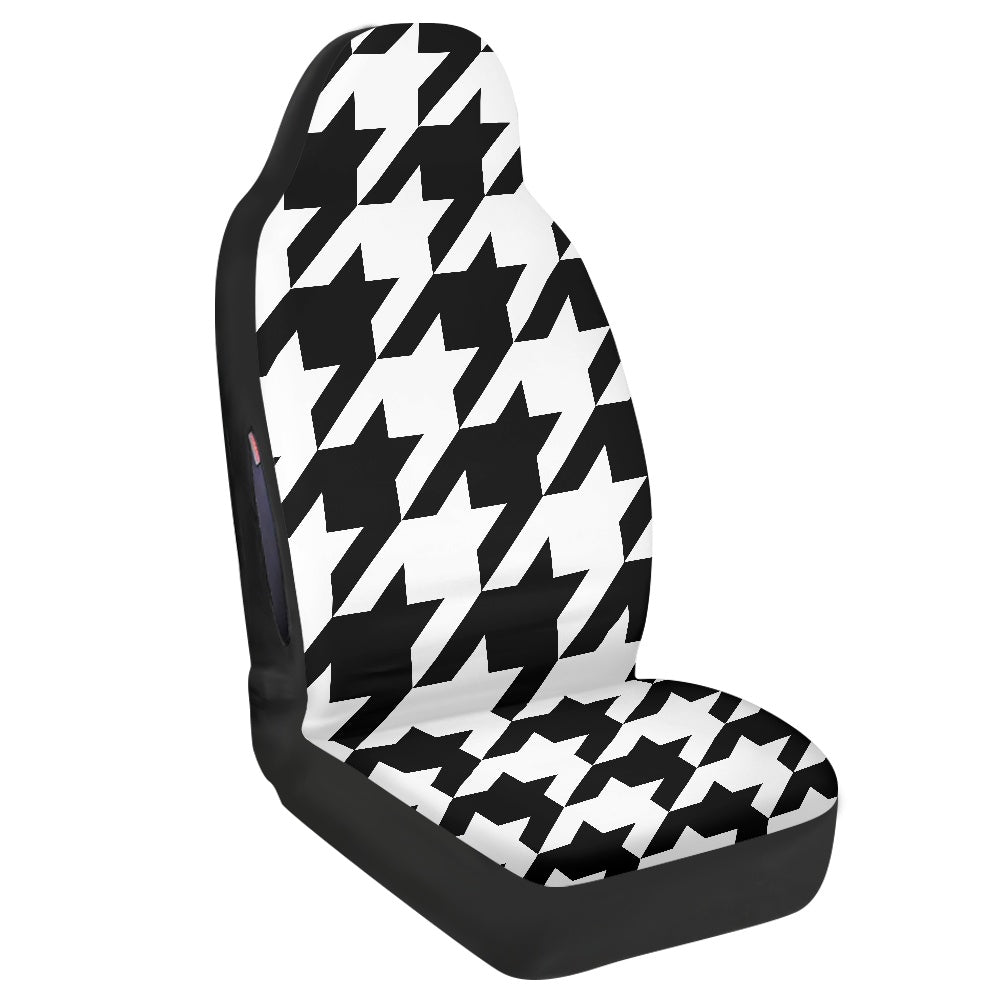 Two Tone Houndstooth Waterproof car front seat cover (with airbag hole)