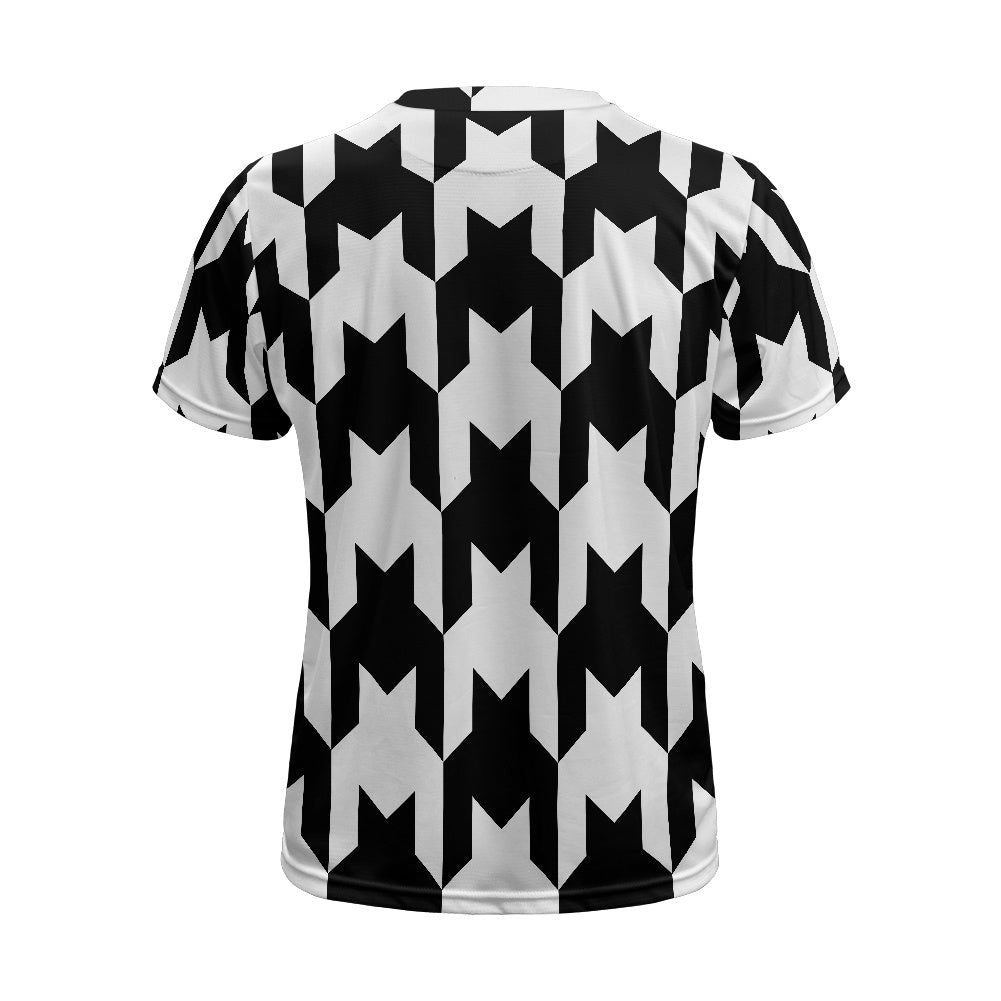 Two Tone Houndstooth Football Shirt