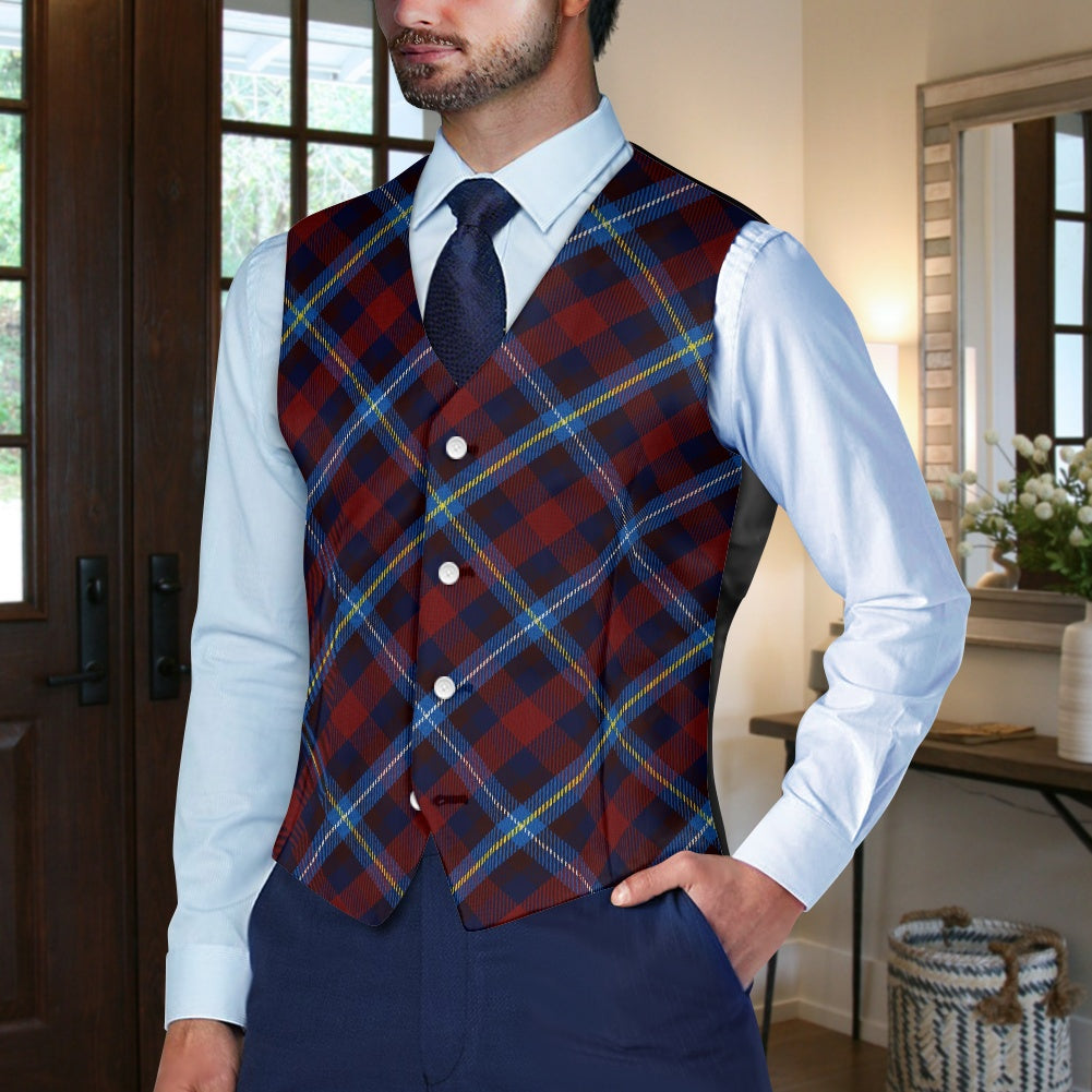 Highland Titles Tartan Suit vest jacket