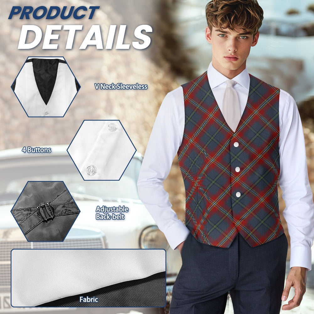 Breizh | Breton | Bretagne Naoned Tartan Bias Suit vest jacket