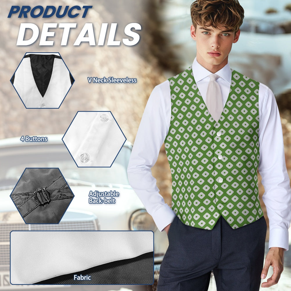 Wagara - Kanoko Green Suit vest jacket