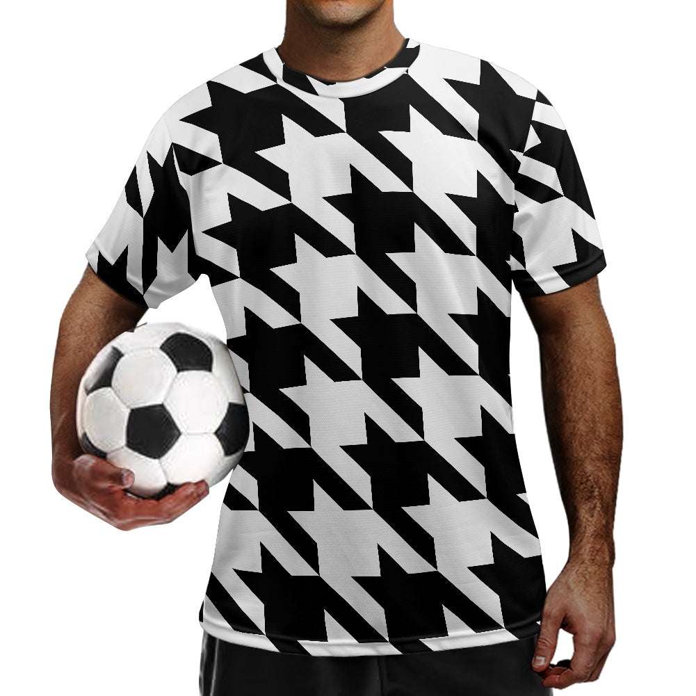 Two Tone Houndstooth Football Shirt