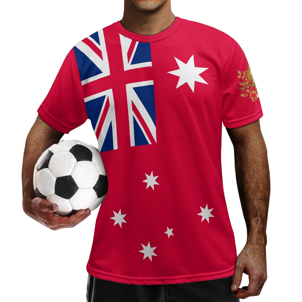 Australian Civil Ensign & CoA Football Shirt