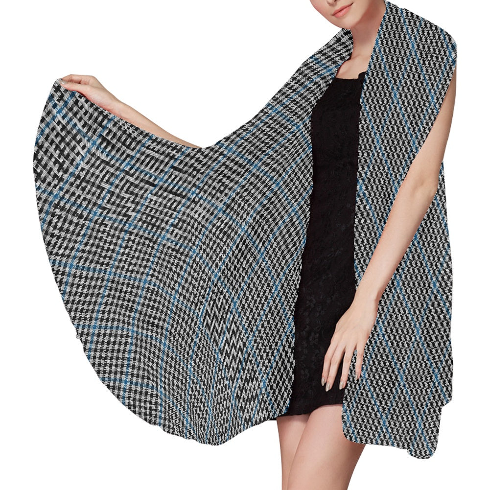 Clan Gladstone Tartan Bias Chiffon Scarf