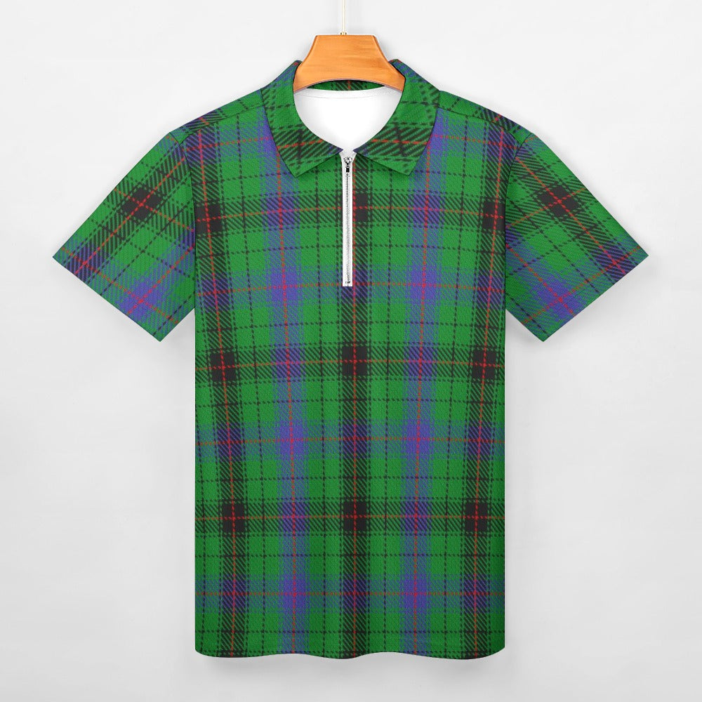 Clan Davidson Tartan Short sleeve polo shirt