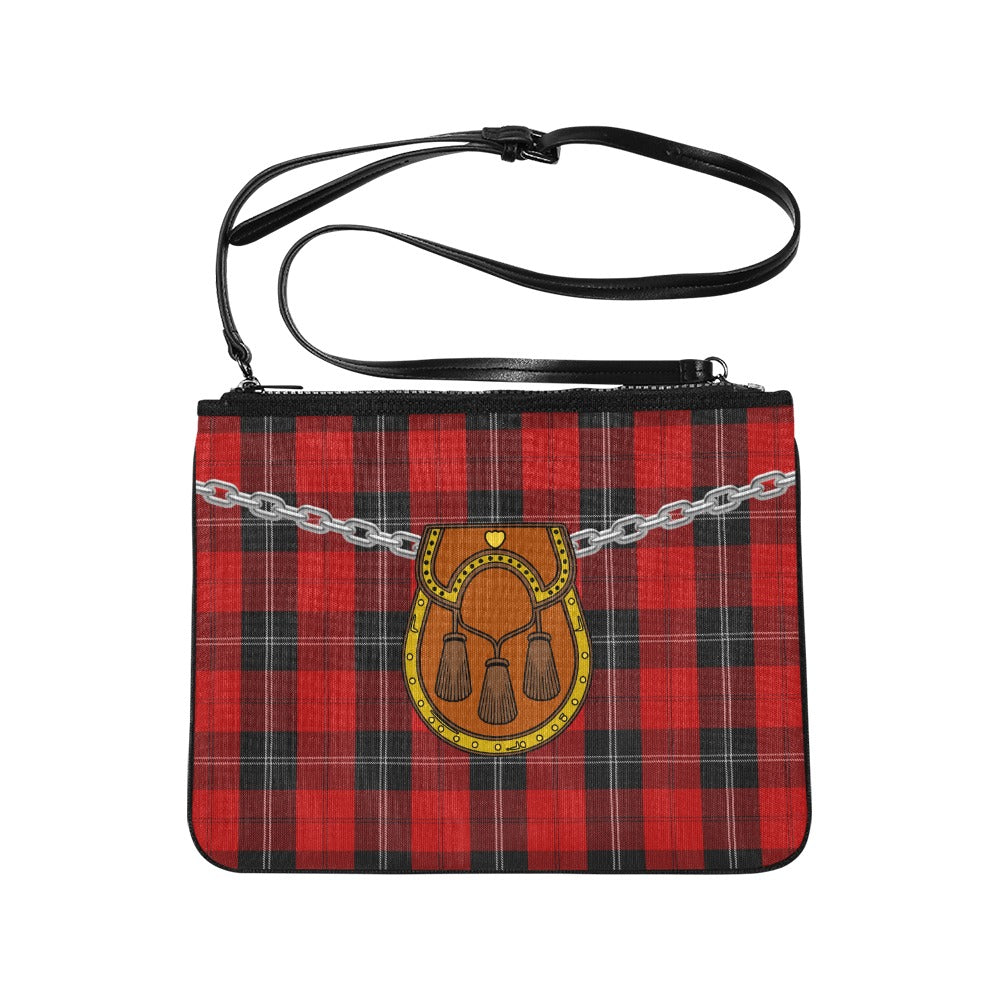Clan Ramsay Tartan Kilt Clutch Bag  Scottish Clan Tartans